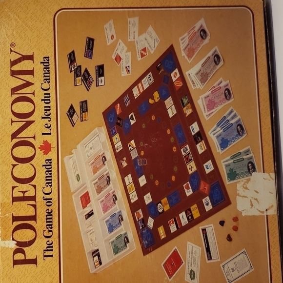 GOLDEN Poleconomic The Game of Canada in French and English 23" x 14.5 - Picture 10 of 13